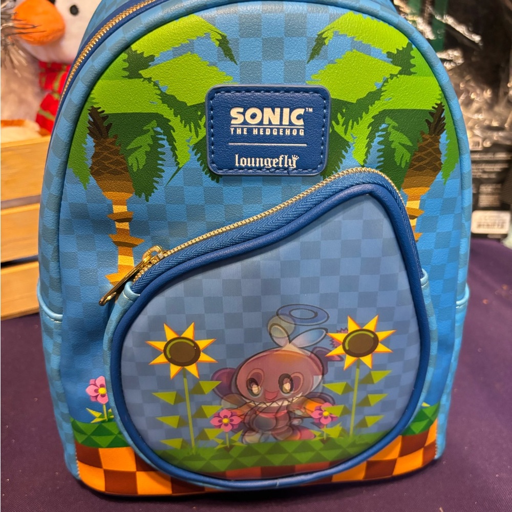 Loungefly Sonic the Hedgehog Backpack - Blue and Green